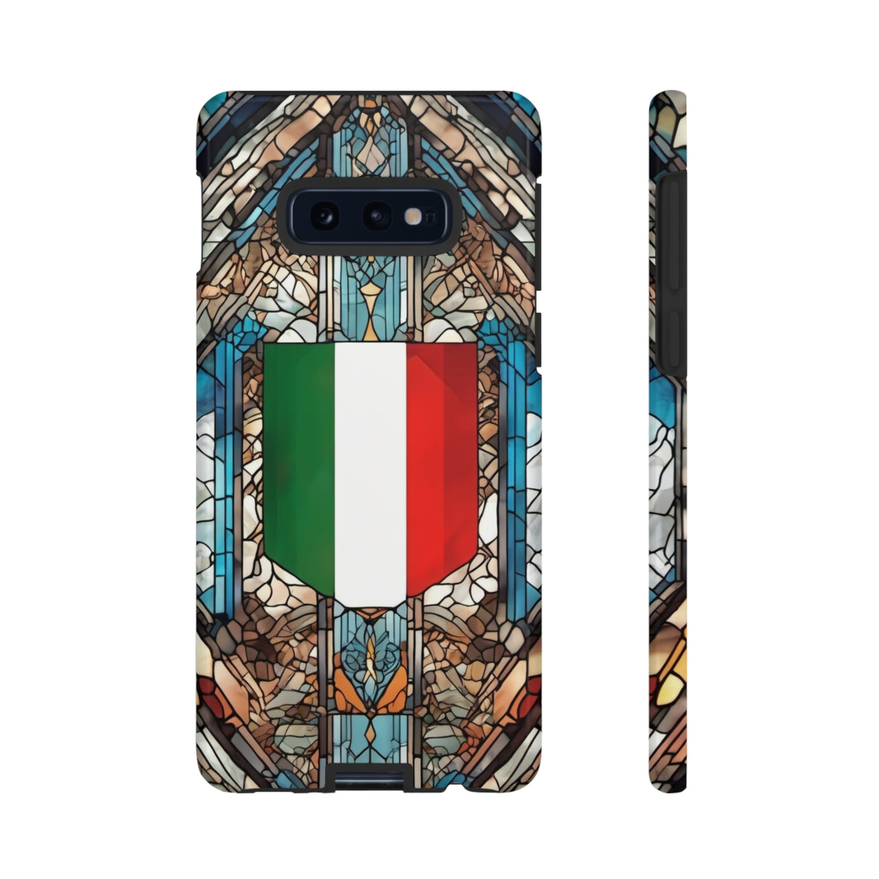 Coque Rigide iPhone - Blason italien et vitrail - Italie