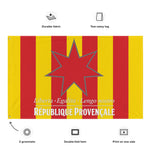 Drapeau République Provençale Sang et Or et Santo Estello