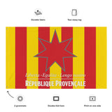 Drapeau République Provençale Sang et Or et Santo Estello