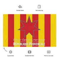 Thumbnail for Drapeau République Provençale Sang et Or et Santo Estello