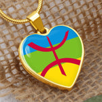 Pendentif Coeur de Kabylie - Algérie Afrique du Nord Maghreb Cadeau pour une Kabyle