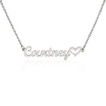 Collier COEUR POUR ELLE® Personnalisable  Prénom, mot (10 caractères MAX) + Coeur - Bijouterie Famille