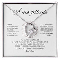 Thumbnail for Collier pendentif COEUR ÉTERNEL + Carte cadeau pour votre filleule - Bijouterie famille