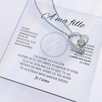 Thumbnail for Collier pendentif COEUR ÉTERNEL + Carte cadeau pour votre fille - Bijouterie