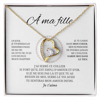 Thumbnail for Collier pendentif COEUR ÉTERNEL + Carte cadeau pour votre fille - Bijouterie