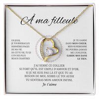 Thumbnail for Collier pendentif COEUR ÉTERNEL + Carte cadeau pour votre filleule - Bijouterie famille