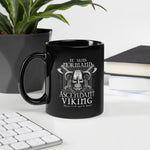 Mug brillant noir - Cadeau Normand - Tasse Ascendant Viking