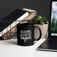 Thumbnail for Mug Tahiti noir - j'entends des voix