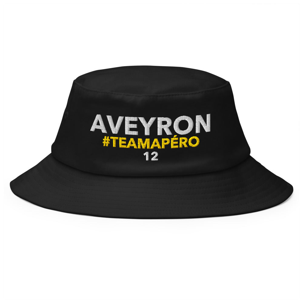 Bob Aveyron #TeamApéro - Bob noir brodé
