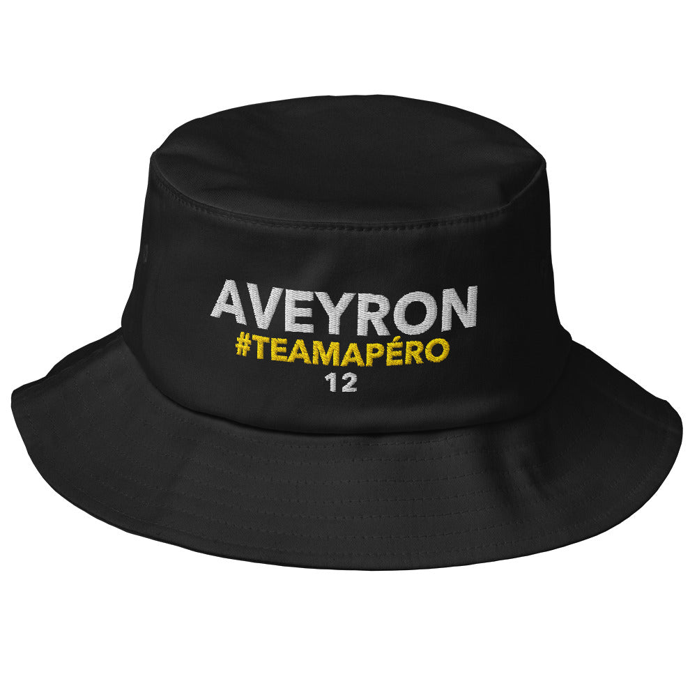 Bob Aveyron #TeamApéro - Bob noir brodé