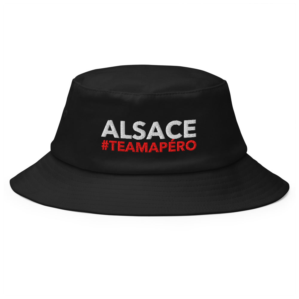 Bob Alsace #TeamApéro - Bob noir brodé