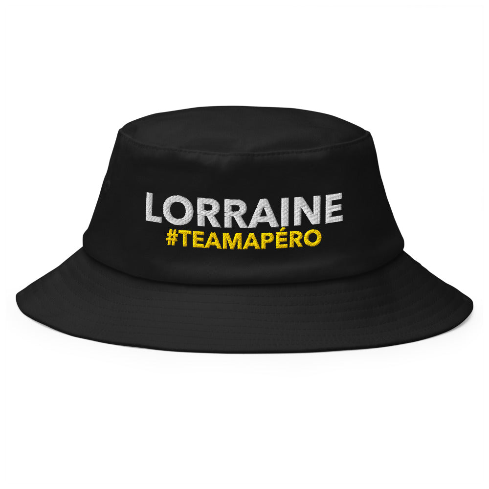Bob Lorraine #TeamApéro - Bob noir brodé