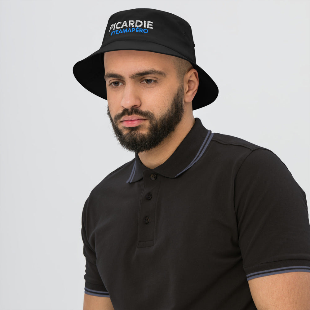 Bob Picardie #TeamApéro - Bob noir brodé