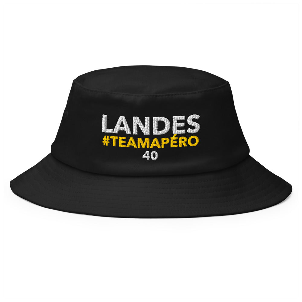 Bob Landes #TeamApéro - Bob noir brodé