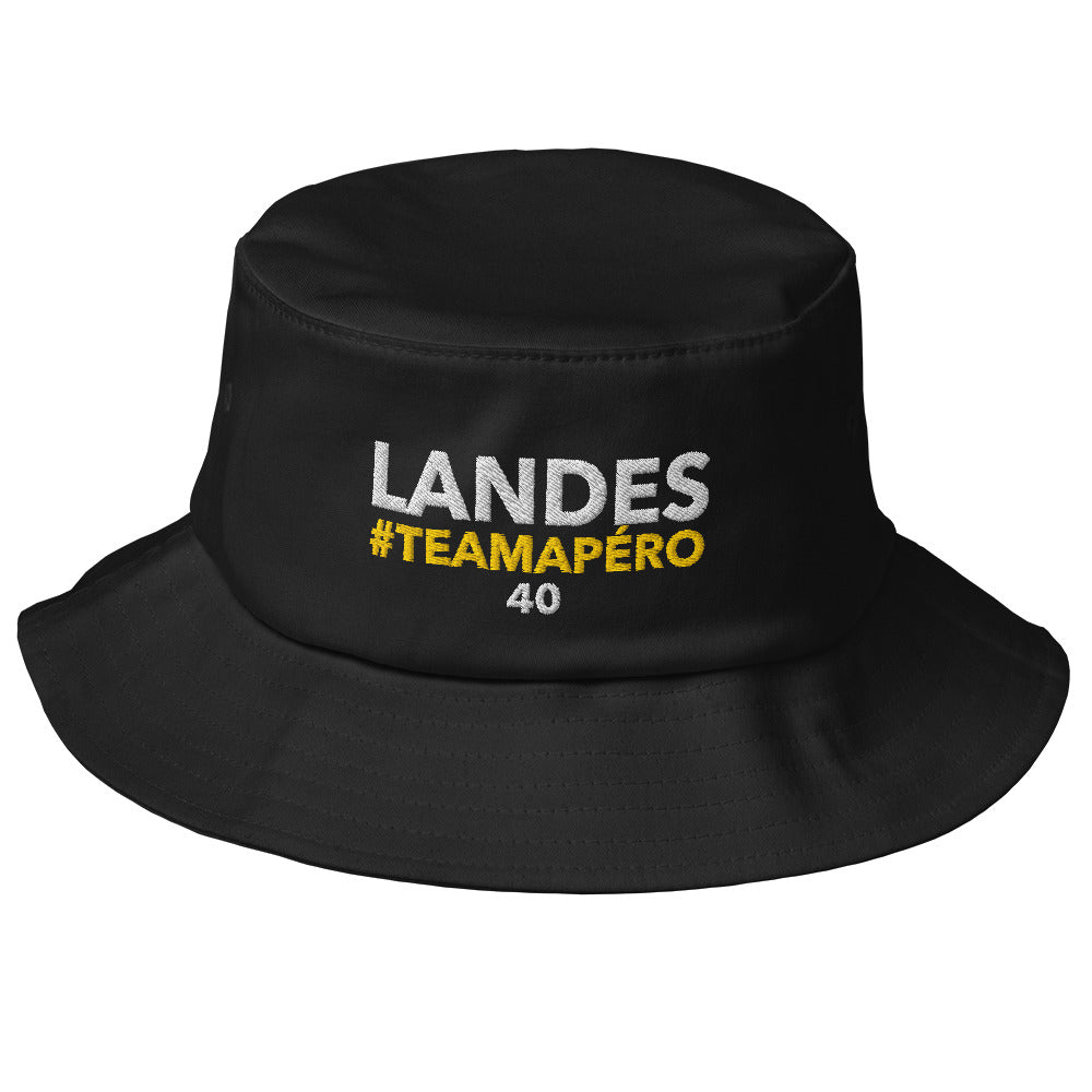 Bob Landes #TeamApéro - Bob noir brodé