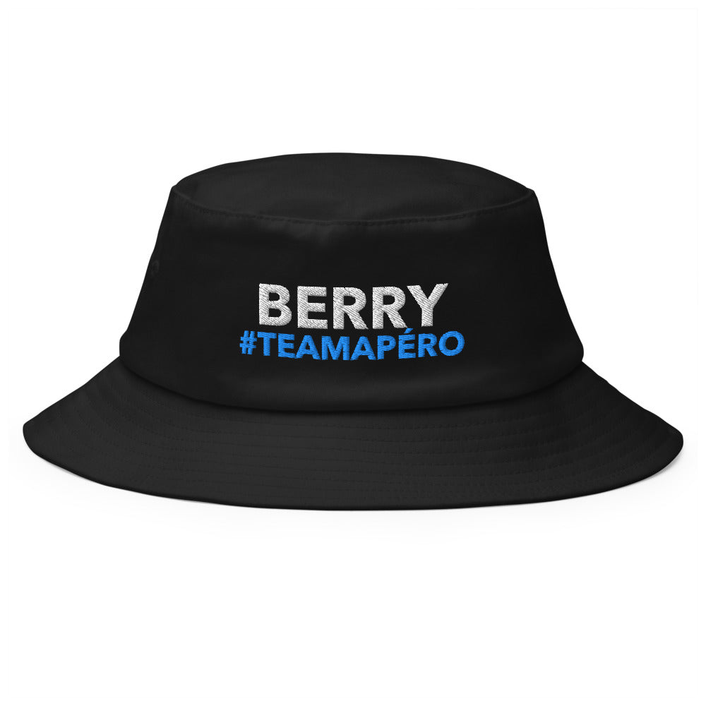 Bob Berry #TeamApéro - Bob noir brodé