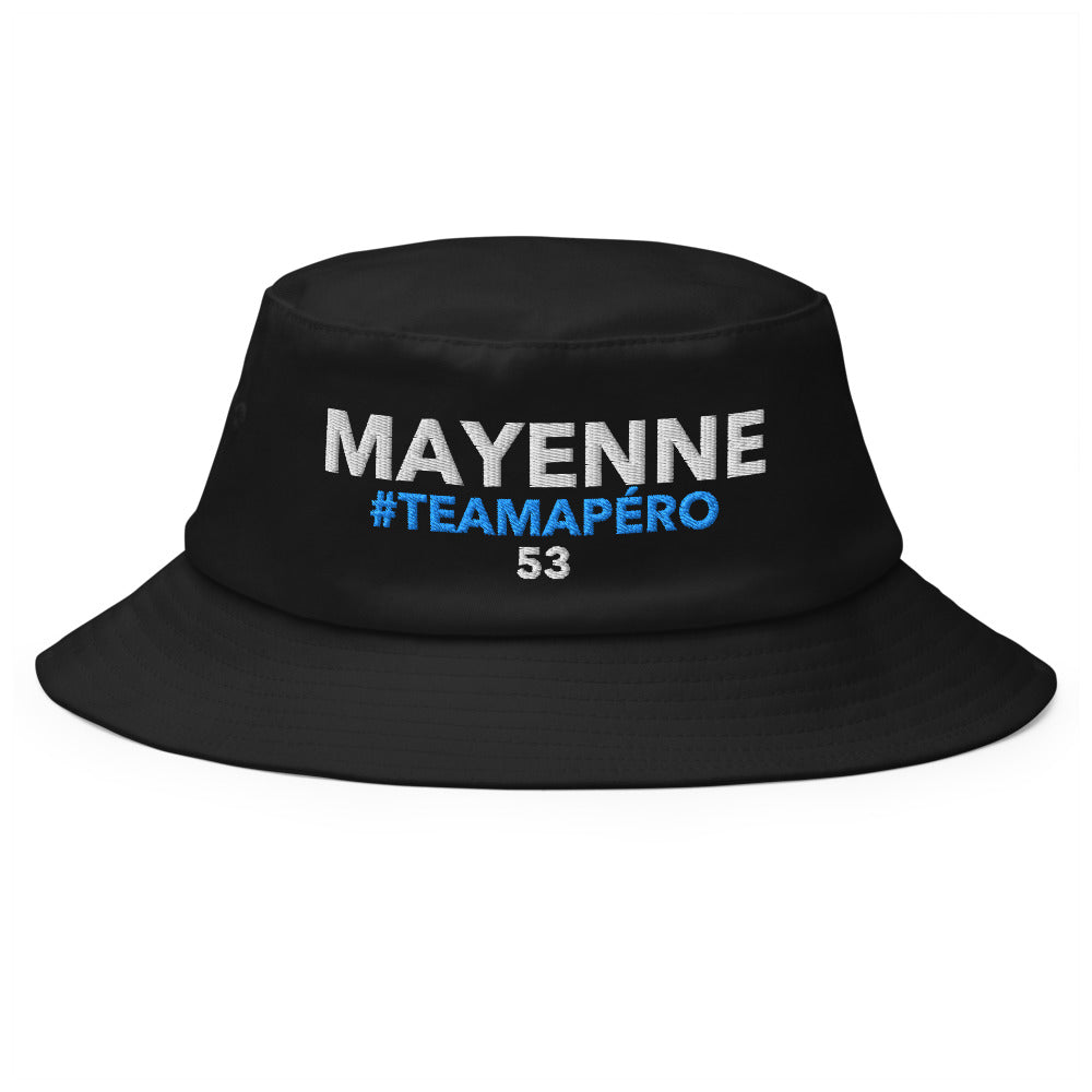 Bob Mayenne #TeamApéro - Bob noir brodé