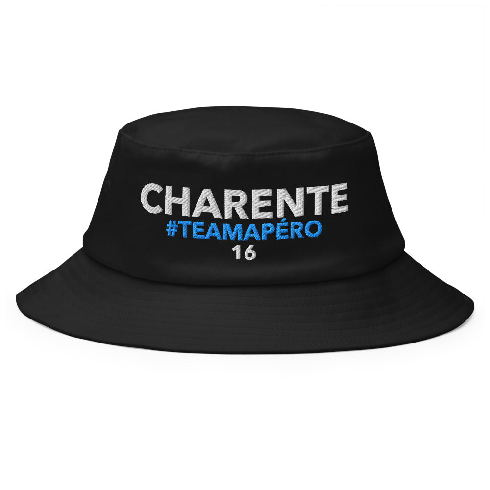 Bob Charente #TeamApéro - Bob noir brodé