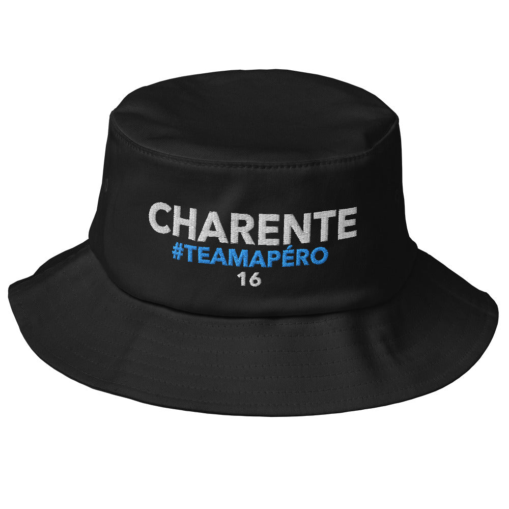 Bob Charente #TeamApéro - Bob noir brodé