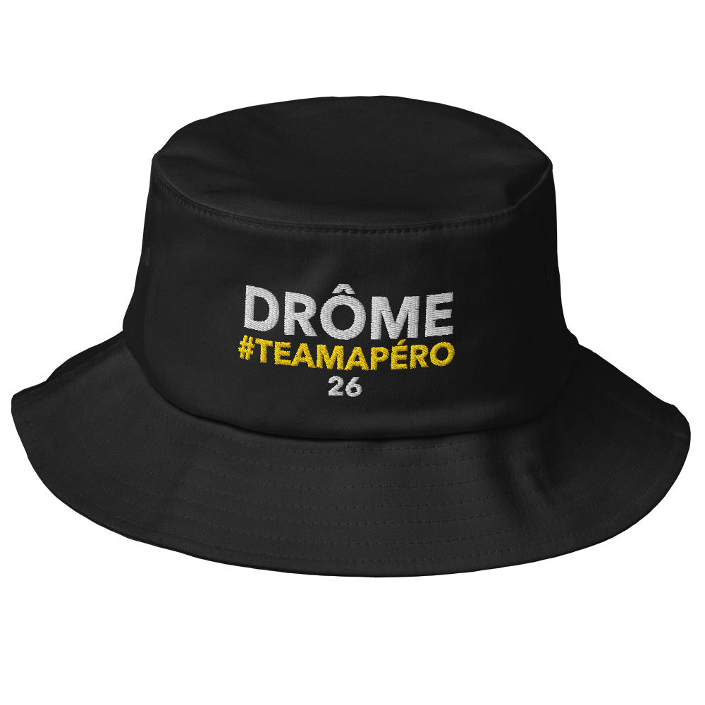 Bob Drôme #TeamApéro - Bob noir brodé