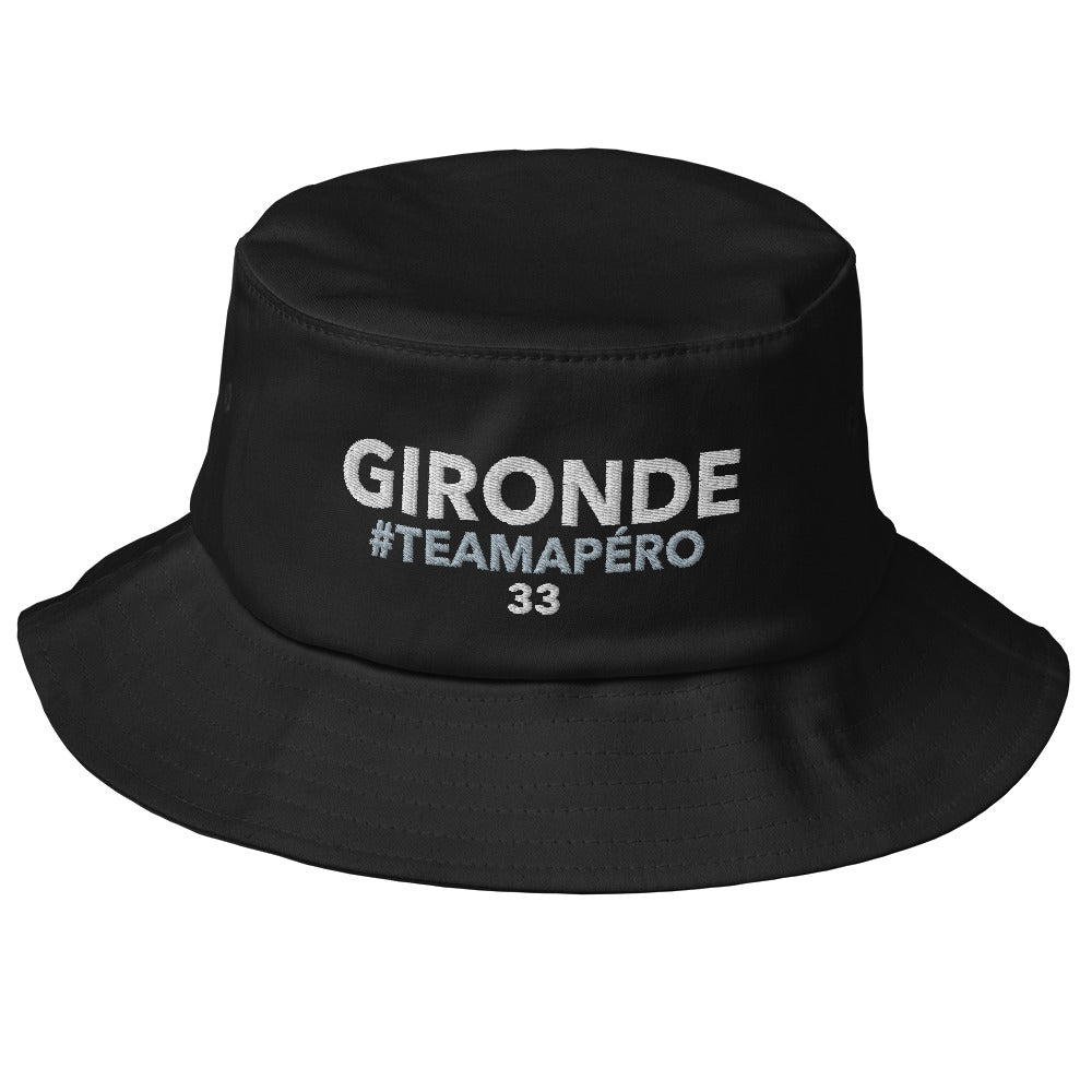 Bob Gironde #TeamApéro - Bob noir brodé