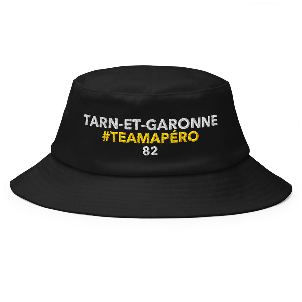Bob Tarn-et-garonne #TeamApéro - Bob noir brodé