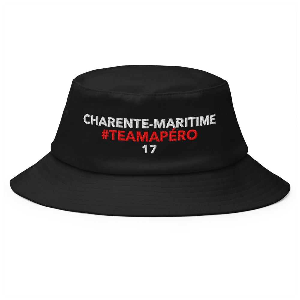 Bob Charente-maritime #TeamApéro - Bob noir brodé
