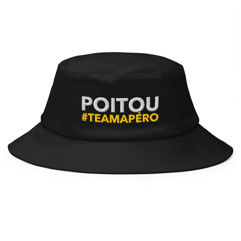 Bob Poitou #TeamApéro - Bob noir brodé