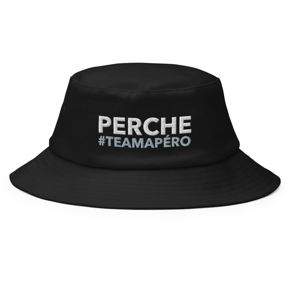 Bob Perche #TeamApéro - Bob noir brodé