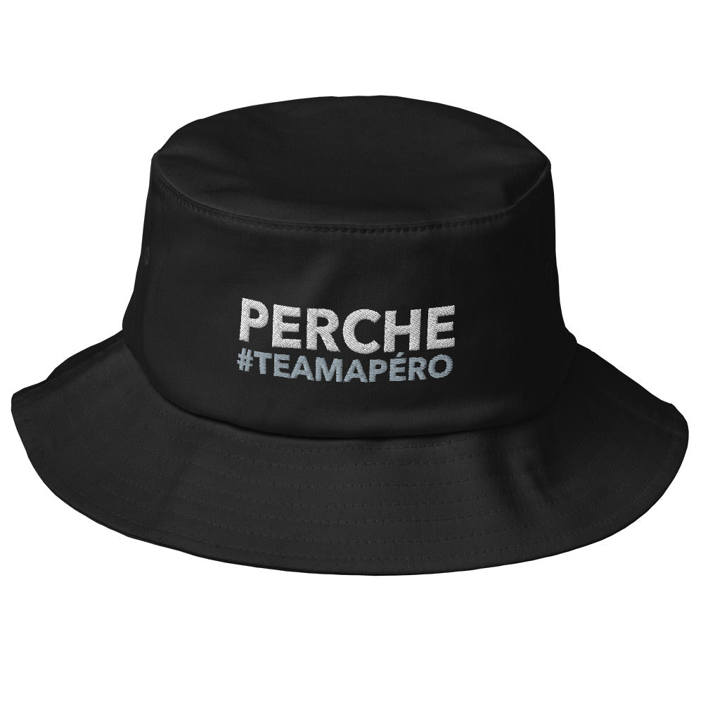 Bob Perche #TeamApéro - Bob noir brodé
