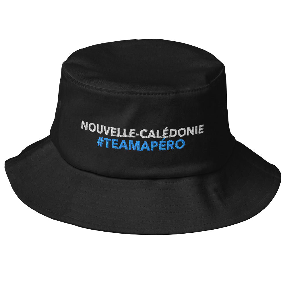 Bob Nouvelle-calédonie #TeamApéro - Bob noir brodé