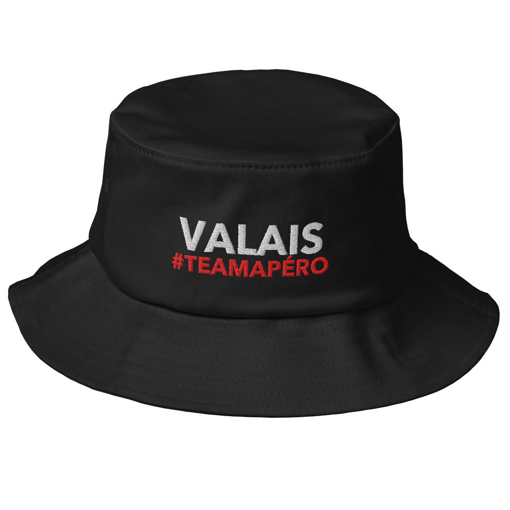 Bob Valais #TeamApéro - Bob noir brodé
