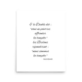 Affiche / Poster Bretagne Humour — “Nous sommes la tempête” — Citation Bretonne