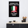 Poster Italie - Personne n'est parfait - design humoristique
