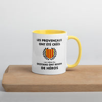 Thumbnail for Les Provençaux ont été créés car même les Occitans ont besoin de héros - Tasse mug jaune 11 oz - Provence
