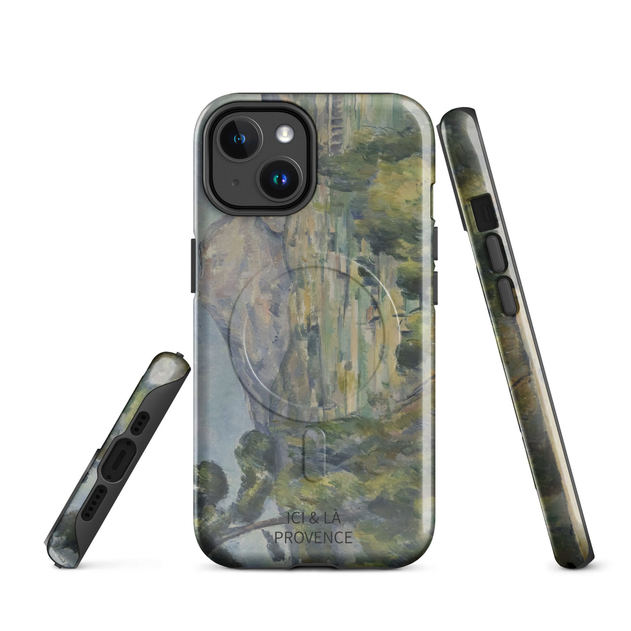 Coque iPhone Provence glossy - Montagne Sainte-Victoire design
