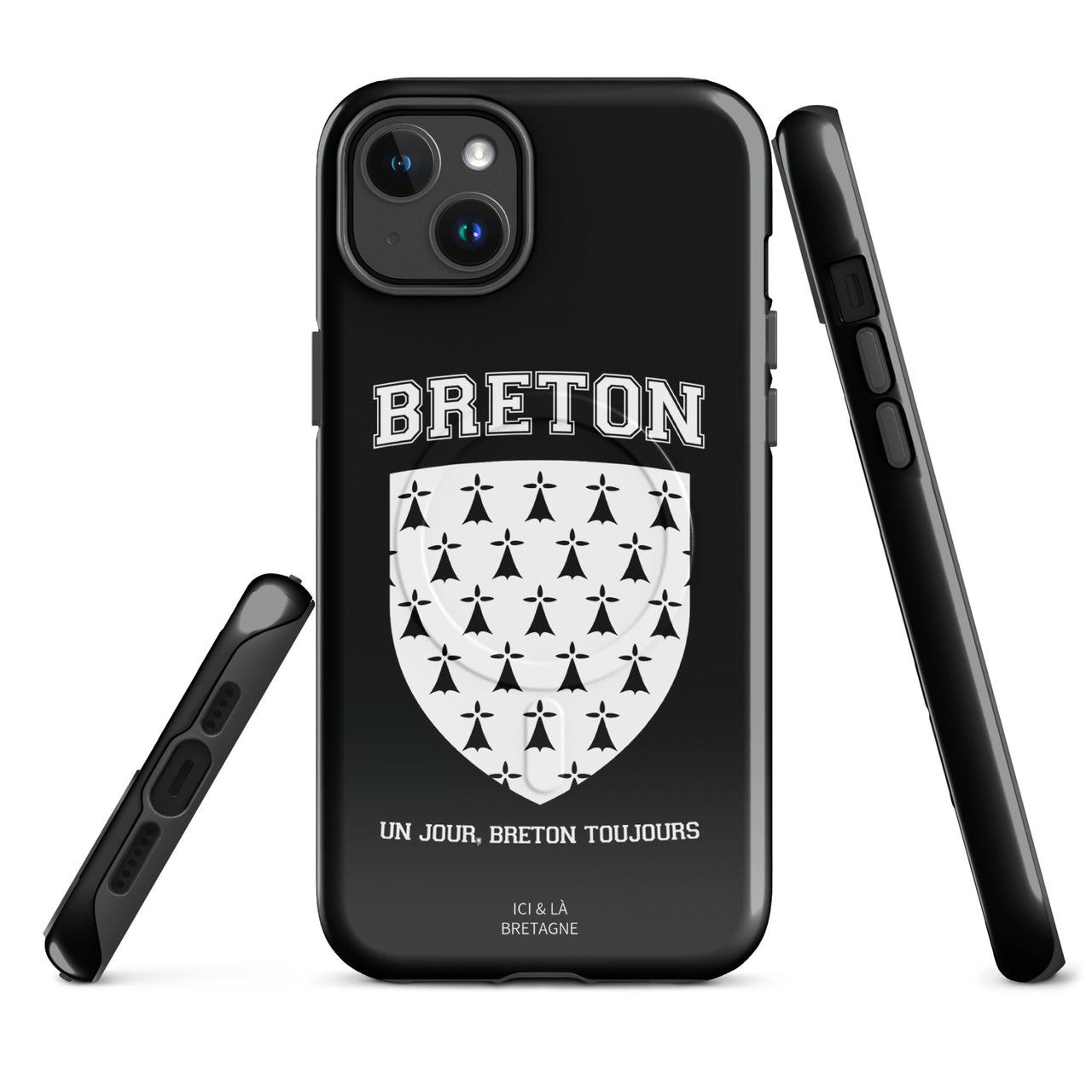 Coque iPhone Bretagne matte - design robuste et humoristique
