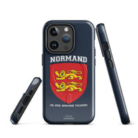 Thumbnail for Coque iPhone Normandie matte - Normand un jour dos