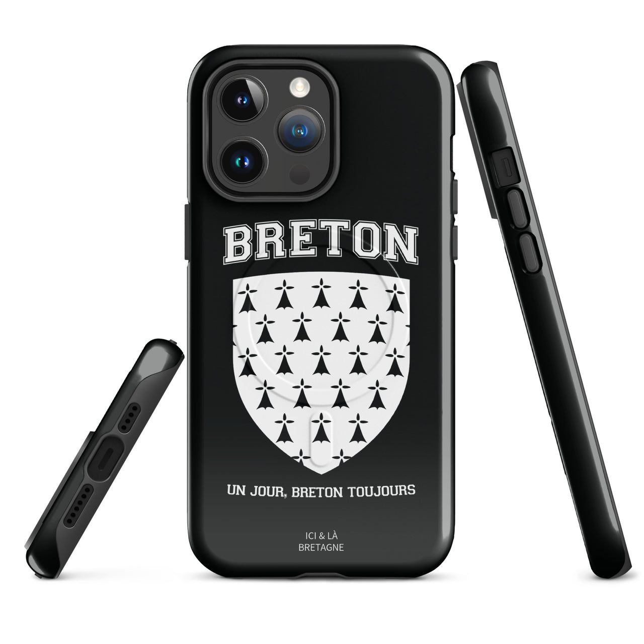 Coque iPhone Bretagne glossy - Breton un jour, Breton toujours