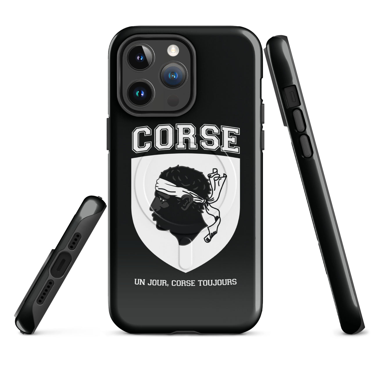 Coque iPhone Corse glossy - Un jour, Corse toujours