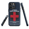 Coque iPhone Toulonnais glossy - Fierté rouge et noir