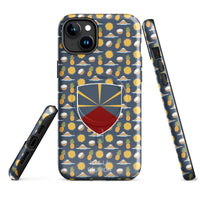 Thumbnail for Coque iPhone Réunion matte dos - Blason et motif tropical