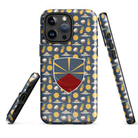 Thumbnail for Coque iPhone Réunion glossy dos - Blason et motif tropical