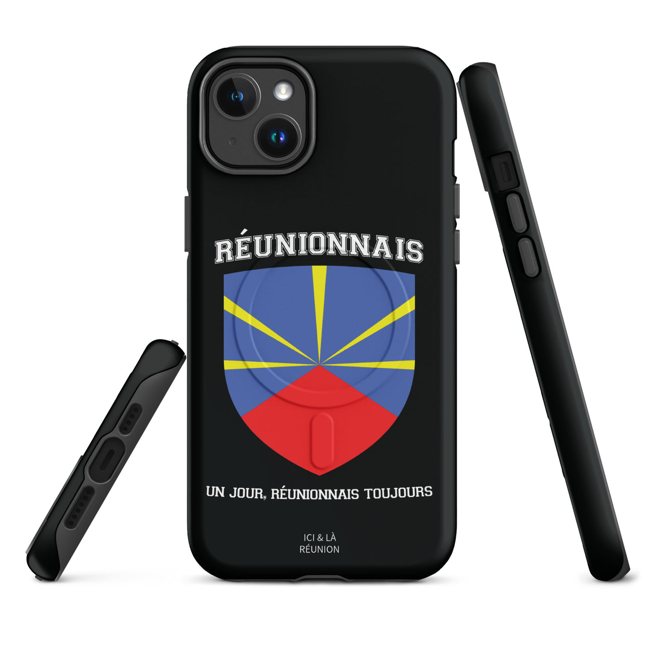 Coque iPhone Réunion matte face - Réunionnais un jour