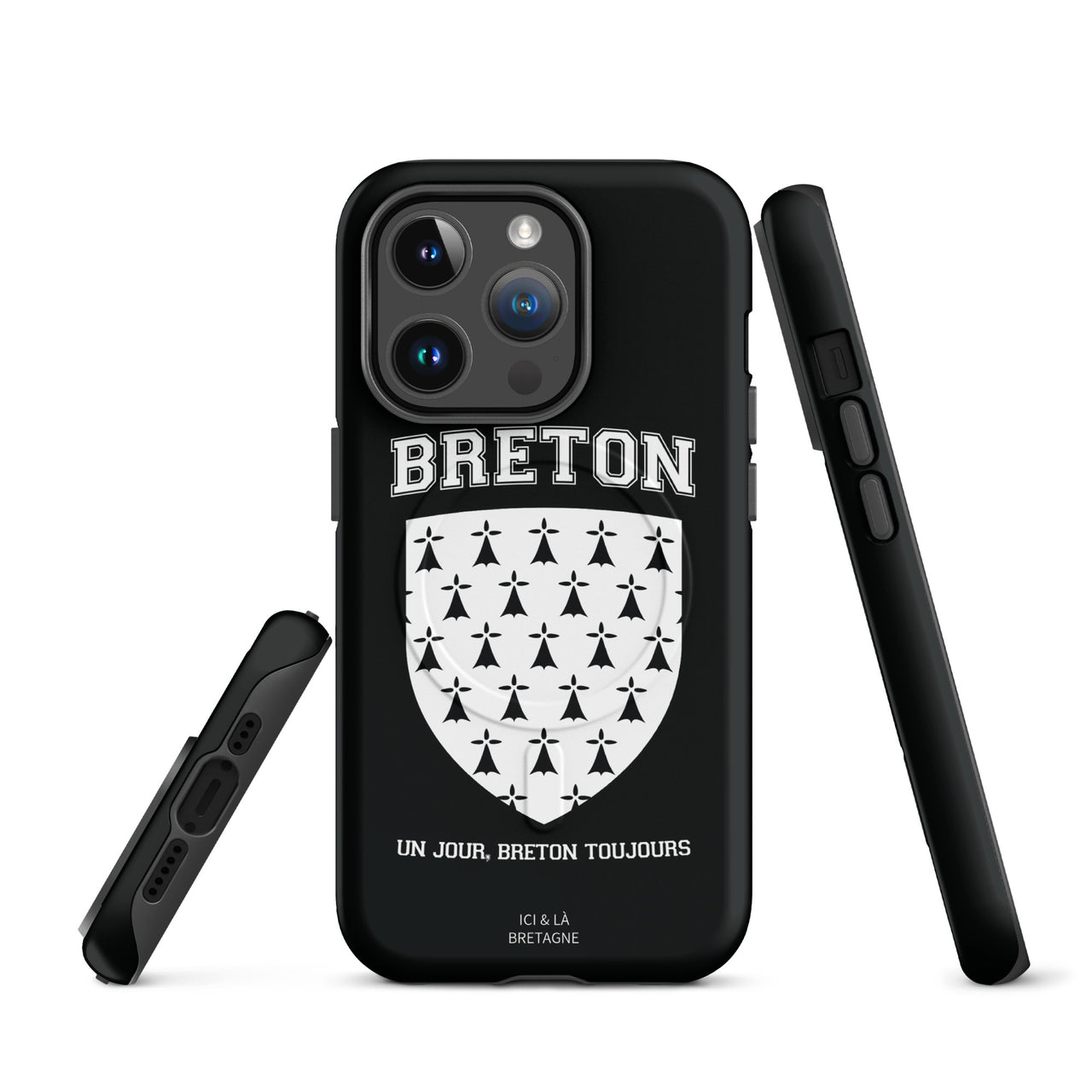 Coque iPhone Bretagne glossy - fixation MagSafe intégrée