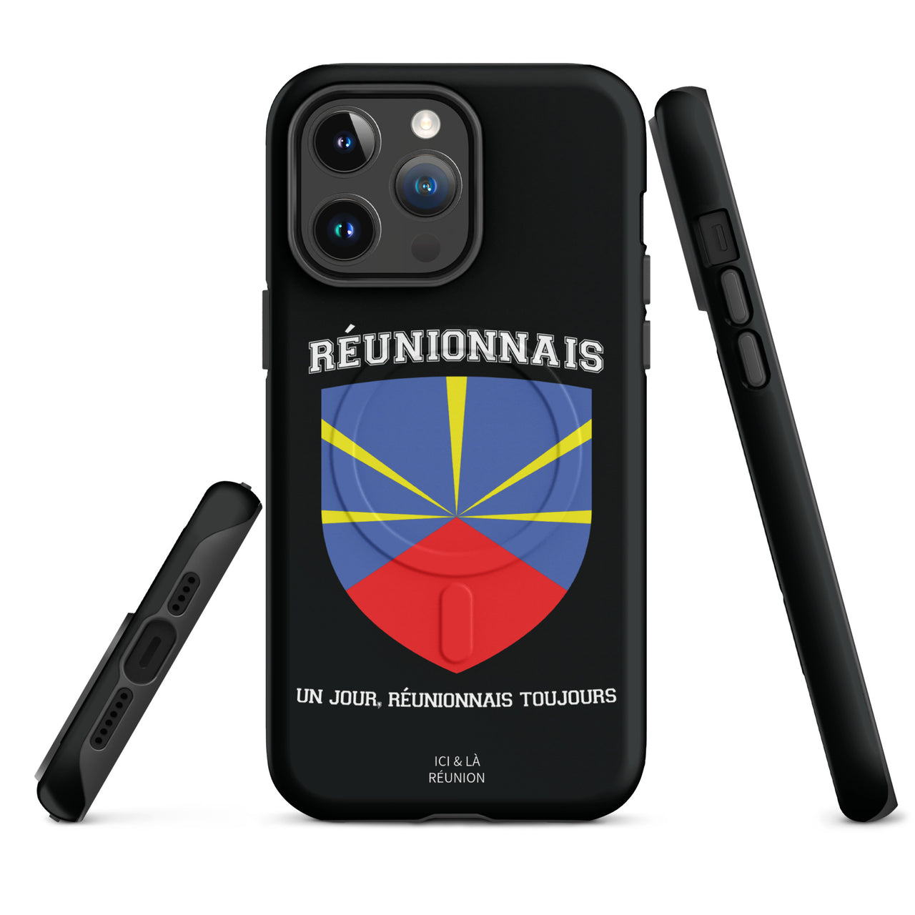 Coque iPhone Réunion glossy dos - Réunionnais un jour