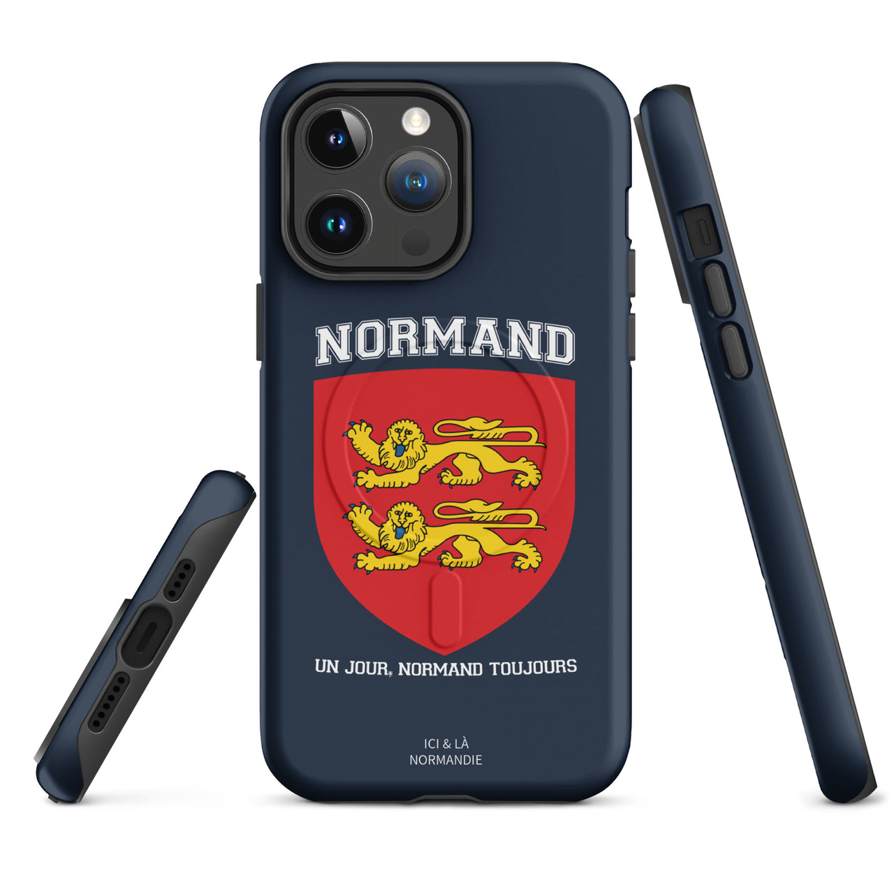 Coque iPhone Normandie glossy - Normand un jour dos
