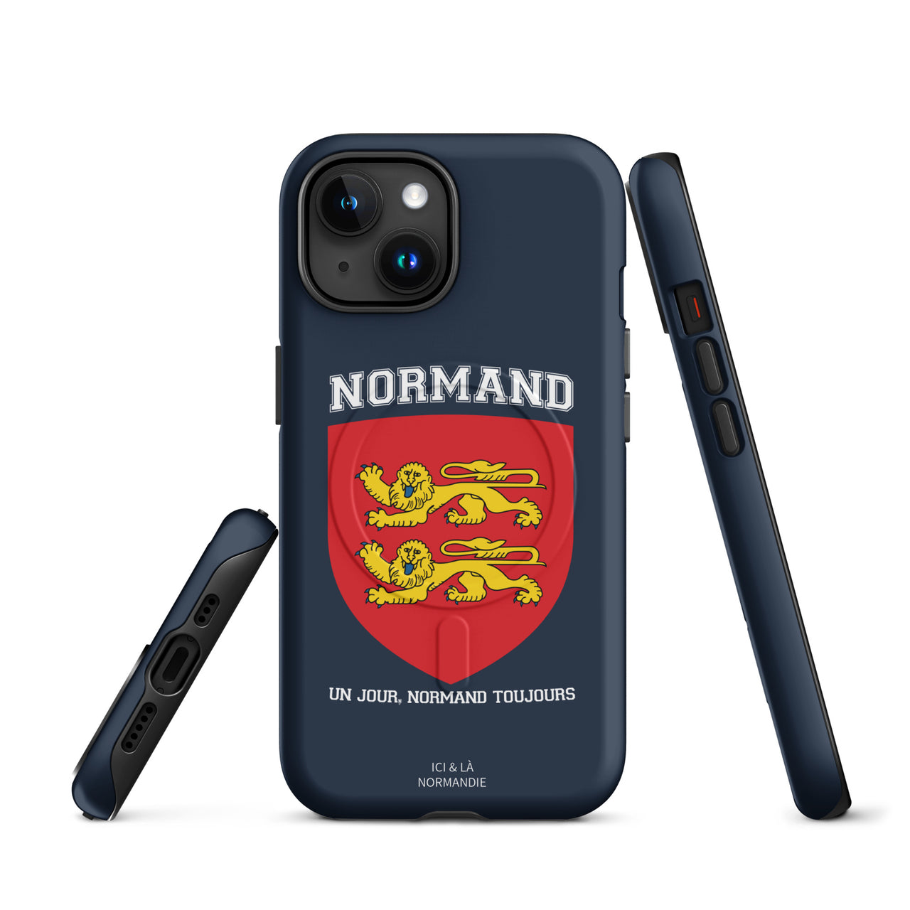 Coque iPhone Normandie matte - Normand un jour dos
