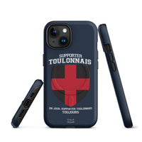 Thumbnail for Coque iPhone Toulonnais matte - Fierté rouge et noir