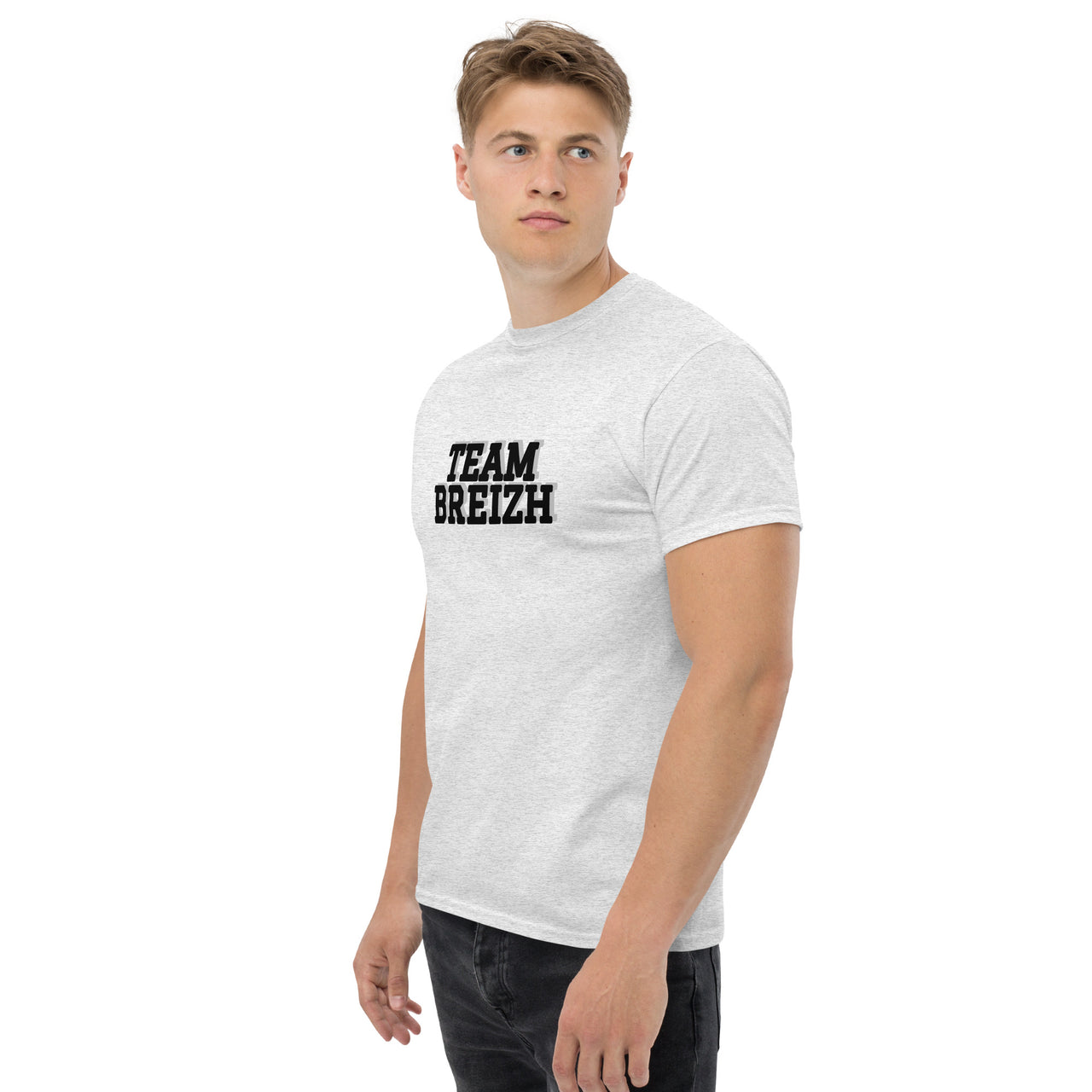T-shirt Bretagne blanc - TEAM BREIZH avec humour